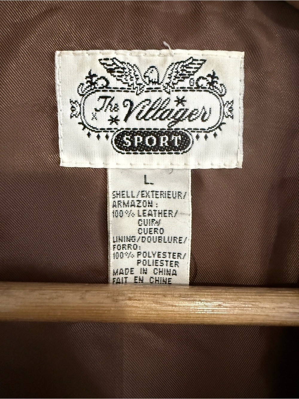 The Villager Vintage Brown Leather Button Vest - Picture 2 of 6